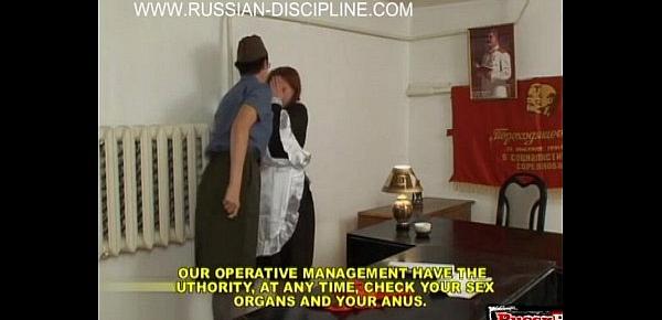  Russian girl spanking with cumshot